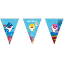  Zászlófüzér - Baby Shark party kellék