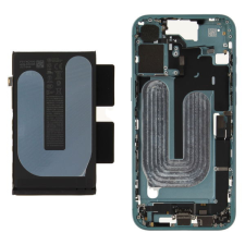  ZD076-00688 Gyári Apple iPhone 16 Plus középső keret akkumulátorral, zöld mobiltelefon, tablet alkatrész