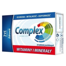 Zdrovit táplálékkiegészítő készlet vitaminnal és ásványi anyagokkal, 56 tabletta vitamin és táplálékkiegészítő