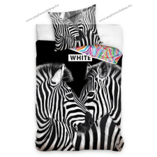  Zebra ágyneműhuzat, Black and White (100% pamut) lakástextília