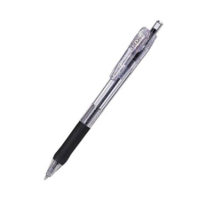 Zebra Golyóstoll, 0,21 mm, nyomógombos, ZEBRA "Tapli Clip ECO", fekete toll