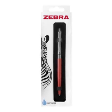 Zebra Golyóstoll, 0,24 mm, nyomógombos, ezüst színű klip, pink tolltest, ZEBRA &quot;901&quot;, kék toll
