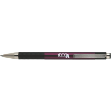 Zebra Golyóstoll, 0,24 mm, nyomógombos, mályva tolltest, ZEBRA &quot;F301A&quot;, kék toll