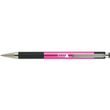 Zebra Golyóstoll, 0,24 mm, nyomógombos, rózsaszín tolltest, ZEBRA &quot;F-301 A&quot;, kék toll