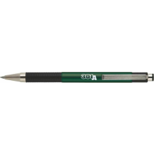 Zebra Golyóstoll, 0,24 mm, nyomógombos, zöld tolltest, ZEBRA F-301 A, kék (TZ26344) toll