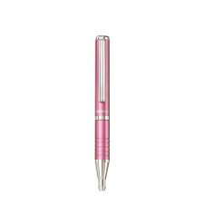 Zebra Golyóstoll, 0,24 mm, teleszkópos, metál pink tolltest, ZEBRA "S-F1", kék toll