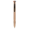 Zebra Golyóstoll, 0,37 mm, nyomógombos, négyszínű, ZEBRA "Smooth", rose gold