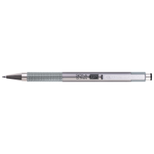 Zebra Golyóstoll 0,7mm, metál ezüst test, Zebra F301A, írásszín kék toll