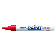 Zebra Lakkmarker olajbázisú ZEBRA piros filctoll, marker