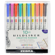 Zebra Mildliner 10db-os kettős végű szövegkiemelő készlet (78501) filctoll, marker