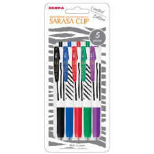 Zebra Sarasa Clip 0,7 Zebra Stripes 5pcs zselés toll (48296) toll
