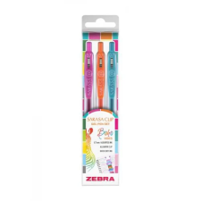 Zebra Sarasa Clip Boho Vibes Zseléstoll készlet 0.33 mm nyomógombos 3 szín toll