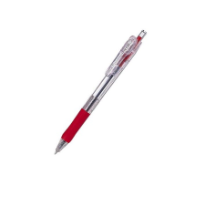 Zebra Tapli Clip ECO nyomógombos golyóstoll - 0,21 mm / piros (38333-10) toll