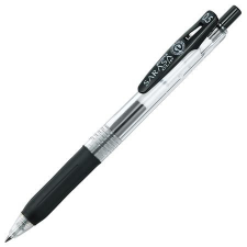 ZEBRA Zseléstoll, 0,33 mm, nyomógombos, ZEBRA "Sarasa Clip", fekete toll
