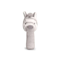 Zebrás plüss csörgő - 14 cm - Keel Eco csörgő
