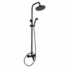 Zegor Zuhanyszett Kerek Minotti Króm/Fekete csaptelep