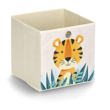 Zeller gyerekeknek, textil, bézs, tigris motívum 28×28×28 cm bútor