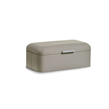 Zeller kenyértartó doboz, fém, 42.5x23x16.5 cm, szürke-bézs színű papírárú, csomagoló és tárolóeszköz
