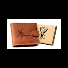 Zellia Férfi bőr pénztárca n992l-chm-dog-1-7605 cognac - világos barna pénztárca