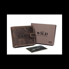 Zellia Férfi Bőr Pénztárca N992L-P-Chm Sötét Barna - Rfid Védelemmel -