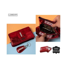 Zellia Lorenti Női Bpr Pénztárca - Kulcstartóval - 76121-Msd-9306 Red - Piros