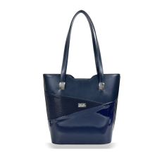  Zellia Női Merev Válltáska Zvn21013 Sötét Kék – Lakk-Ryz –