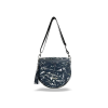 Zellia Női Oldaltáska Zlb12 Sötét Kék-Ezüst - Leaf -