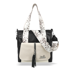  Zellia Női Válltáska 24067 – Next C. Peacock – Fekete-Beige kézitáska és bőrönd