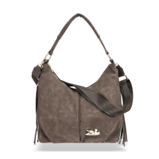  Zellia Női Válltáska 25188 Barna – Zamsz –