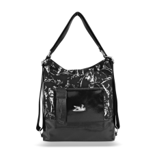  Zellia Női Válltáska/Hátizsáká Alakítható 19010 Fekete – Leaf –