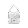 Zellia Női Válltáska/Hátizsáká Alakítható 24040 Fehér-Ezüst - Csillámos -