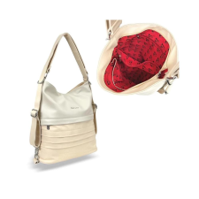 Zellia Női Válltáska/Hátizsáká Alakítható Hz-111 Beige-Arany - Y678 - kézitáska és bőrönd