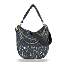  Zellia Női Válltáska Zlb312 Sötét Kék -Arany – Leaf – kézitáska és bőrönd