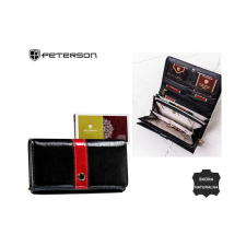Zellia Peterson Női Bőr Pénztárca Ptn 421077-Sh-9930 Black-Red pénztárca