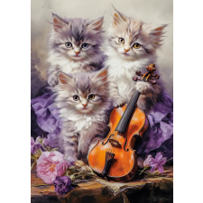 Zeneiskola kiscicák puzzle 500 darabos puzzle, kirakós