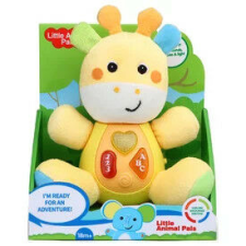  Zenélő, világító altató zsiráf plüssfigura