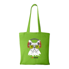  Zenét hallgató kutya - Bevásárló táska Zöld egyedi ajándék