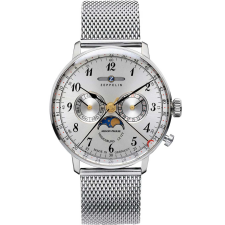 Zeppelin 7036M-1 Hindenburg LZ129 men`s watch moon phase 40mm, karóra