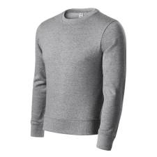 Zero felső unisex sötétszürke melírozott 3XL férfi pulóver, kardigán