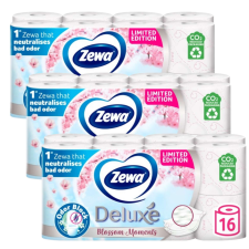 ZEWA Deluxe Blossom Moments 3 rétegű Toalettpapír 3x16 tekercs higiéniai papíráru