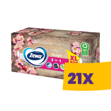ZEWA Deluxe dobozos papírzsebkendő - 3 rétegű 150db-os (Karton - 21 doboz) higiéniai papíráru