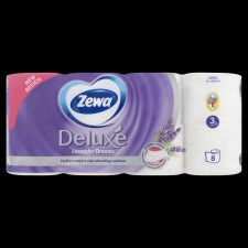 ZEWA Deluxe Lavender Dreams toalettpapír 3 rétegű 8 tekercs higiéniai papíráru