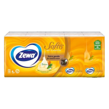 ZEWA Papírzsebkend&#337; zewa softis soft & sensitive 4 réteg&#369; 10x9 darabos 830422 papírárú, csomagoló és tárolóeszköz