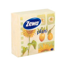 ZEWA Plus napraforgó mintás szalvéta 33x33 - 1 rétegű 45db-os papírárú, csomagoló és tárolóeszköz