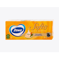  Zewa Softis 4 rétegű papírzsebkendő Soft&amp;Sensitive 10x9 higiéniai papíráru