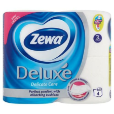 ZEWA Toalettpapír, 3 rétegű, kistekercses, 4 tekercs, ZEWA "Deluxe", fehér higiéniai papíráru