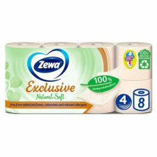 ZEWA Zewa Exclusive Natural Soft 4 rétegű toalettpapír 8 tekercs higiéniai papíráru