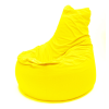 Zigzag Club large Óriás fotel Puma bútorszövet sárga, levehető, mosható huzat, első osztályú polisztirol gyöngy töltet, prémium márka