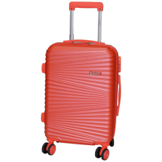  ZigZag neon korall keményfalú bőrönd 57cm x 36cm x 21cm -kis méretű bőrönd