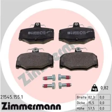 Zimmermann fékbetétkészlet, tárcsafék 21545.155.1 fékbetét